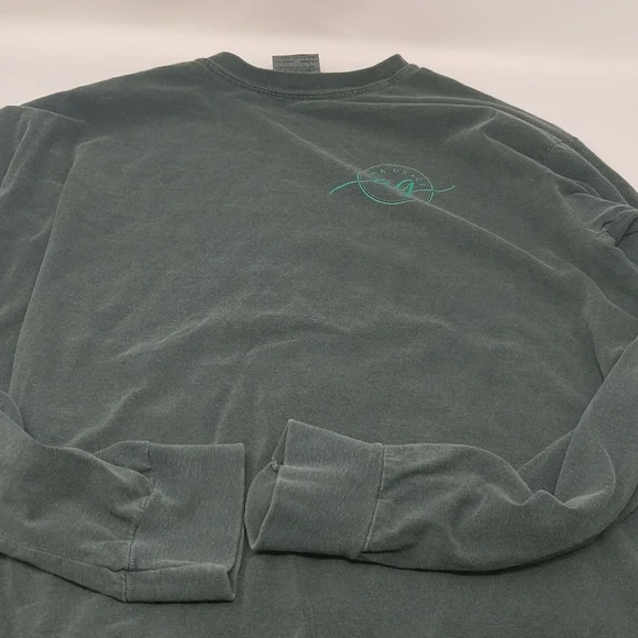 Anna Grace Outdoor Camping Themed Long Sleeve Green T-Shirt Size Medium - Picture 3 of 9